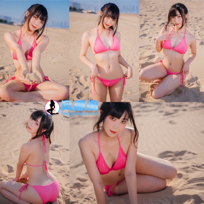 汪知子沙滩比基尼写真造型花絮